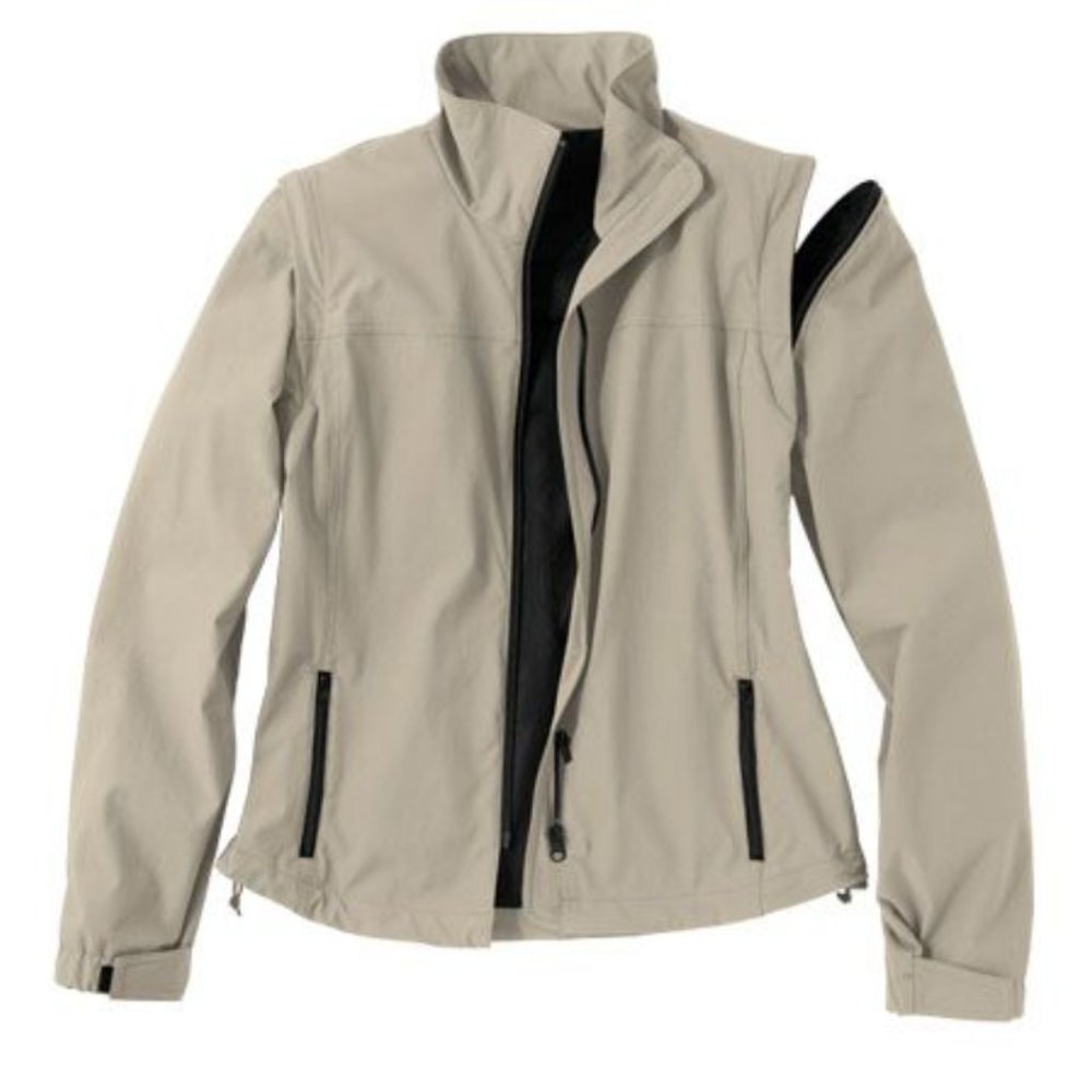 Vintage Tilley Made in Canada Convertible Travel Jacket Vest Ecru Small